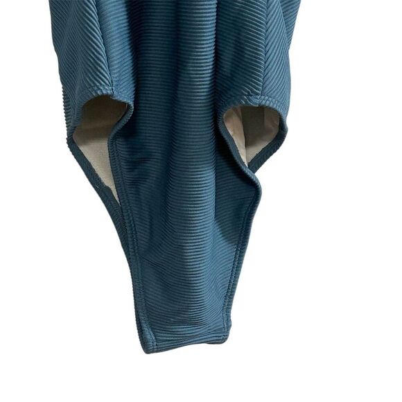 Cupshe Women's Blue One Piece Swimsuit V-Neck Cross-Back Size S - Picture 5 of 15